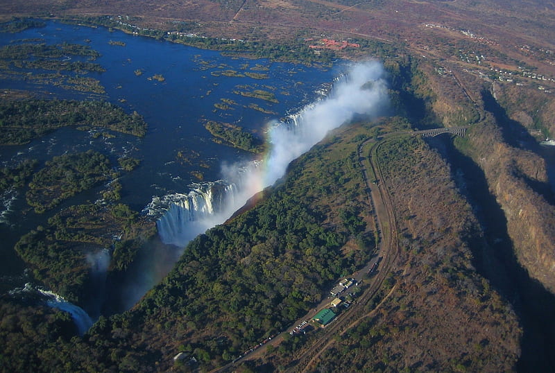 Victoria Falls - Zambia, Waterfall, Victoria Falls, Zambia, Africa, HD wallpaper