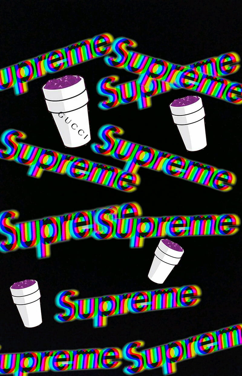 Supreme, codeine, dope, droga, drugs, gucci, lean, lil peep, lil pump, trap, HD phone wallpaper