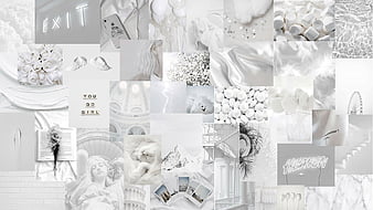 Collage Of White Aesthetic White Aesthetic, HD wallpaper