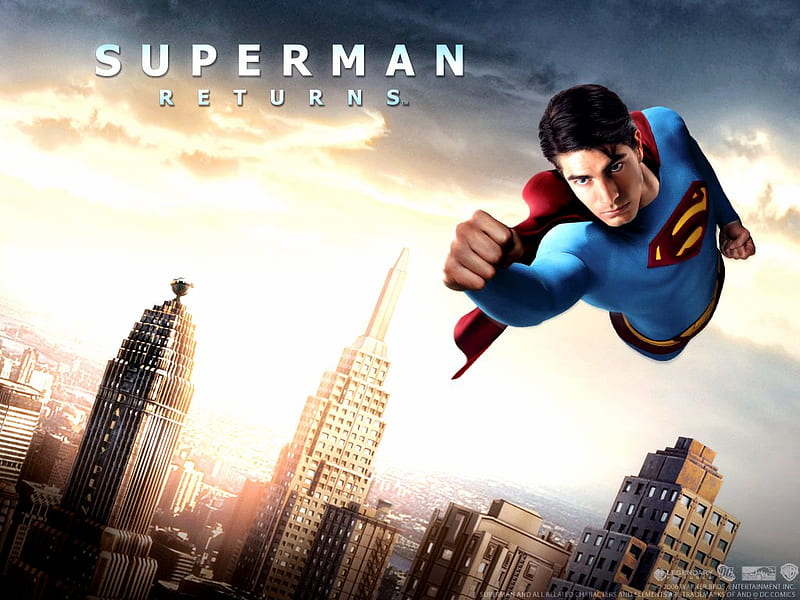 Superman Returns , brandon routh, superman - movie - romance - adventure - superman returns, superman returns, HD wallpaper