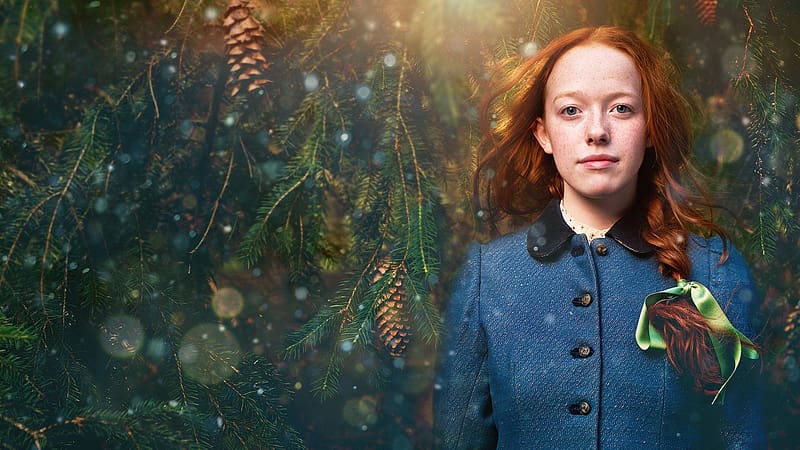 Anne Withe an E 2017 - 2019, blue, anne of green gables, tv series, anne with an e, redhead, girl, actress, amybeth mcnulty, green, HD wallpaper