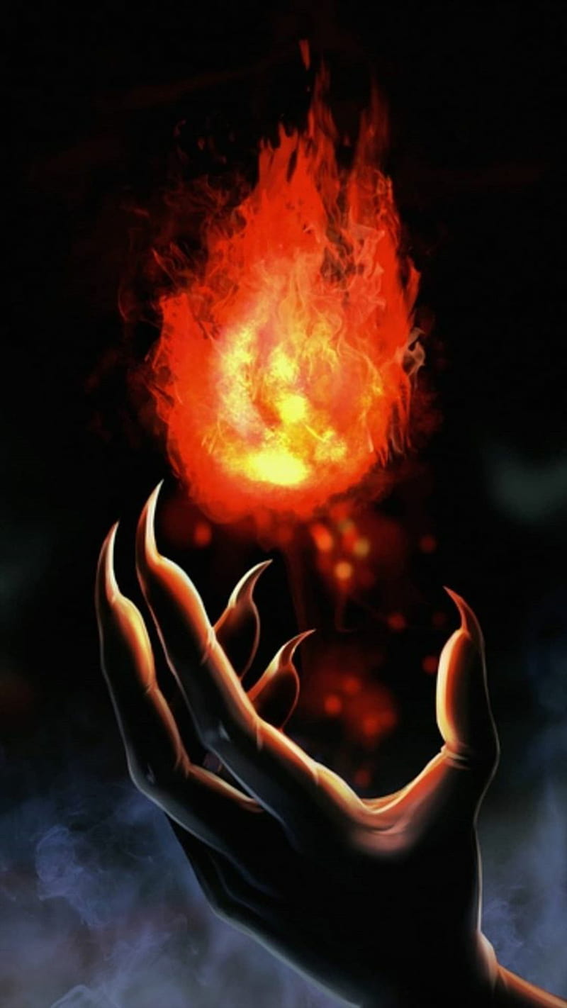 Burning flame background - Stock Illustration [71051713] - PIXTA