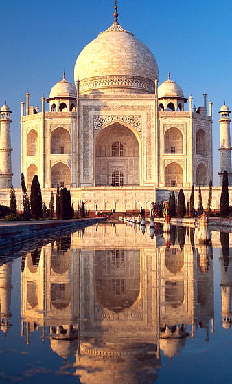 Taj Mahal, blue, india, water, HD phone wallpaper | Peakpx Taj Mahal, blue, india, water, HD phone wallpaper | Peakpx