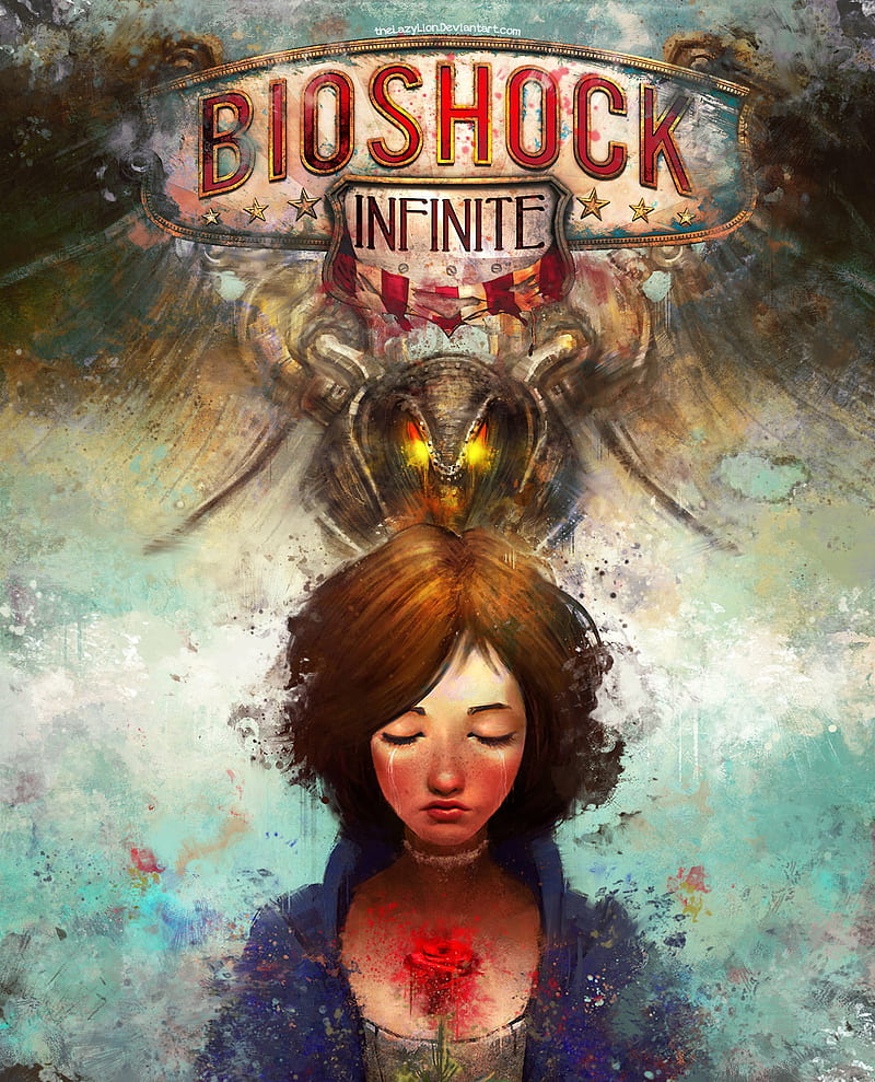 Elizabeth (BioShock), BioShock, BioShock Infinite, video games, women, digital art, Elizabeth Comstock, crying, HD phone wallpaper