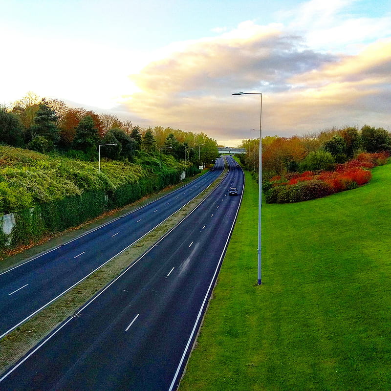 Beautiful Roads , greenery, highway, road, street, uk, HD phone wallpaper
