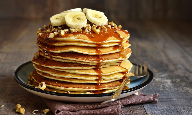 Food, Pancake, Breakfast, HD wallpaper