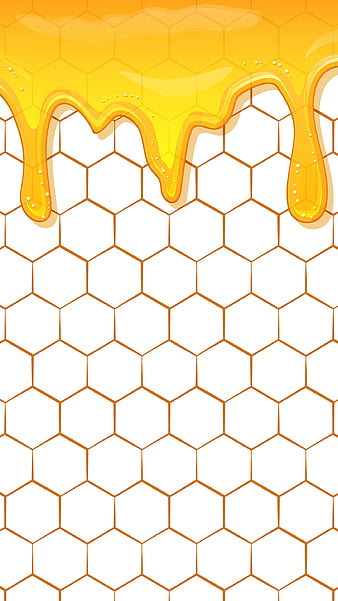 Transparent Honeycomb Pattern Wallpaper