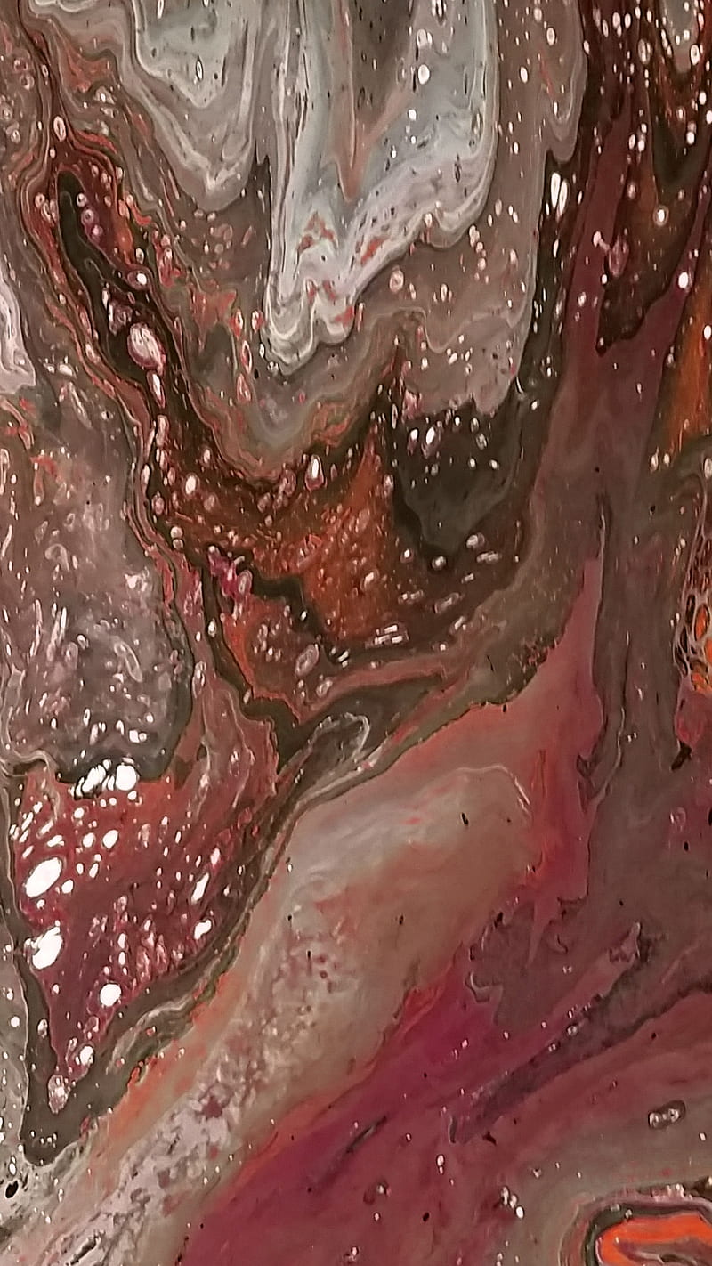 Wicked Agate, brown, cream, fluid, orange, red, rust, HD phone wallpaper