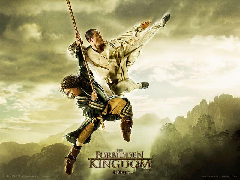 forbidden kingdom, drunken kung fu, jet li, jackie chan, monkey god, HD wallpaper