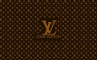 Louis Vuitton, pattern, clothing brand, brown, absttract, fashion, louis vuitton, HD wallpaper