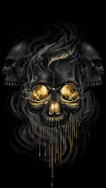 HD gold skull wallpapers | Peakpx