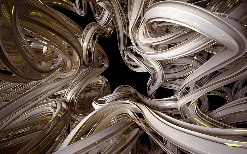 3d whit the power of words, abstract, 3d and cg, HD wallpaper