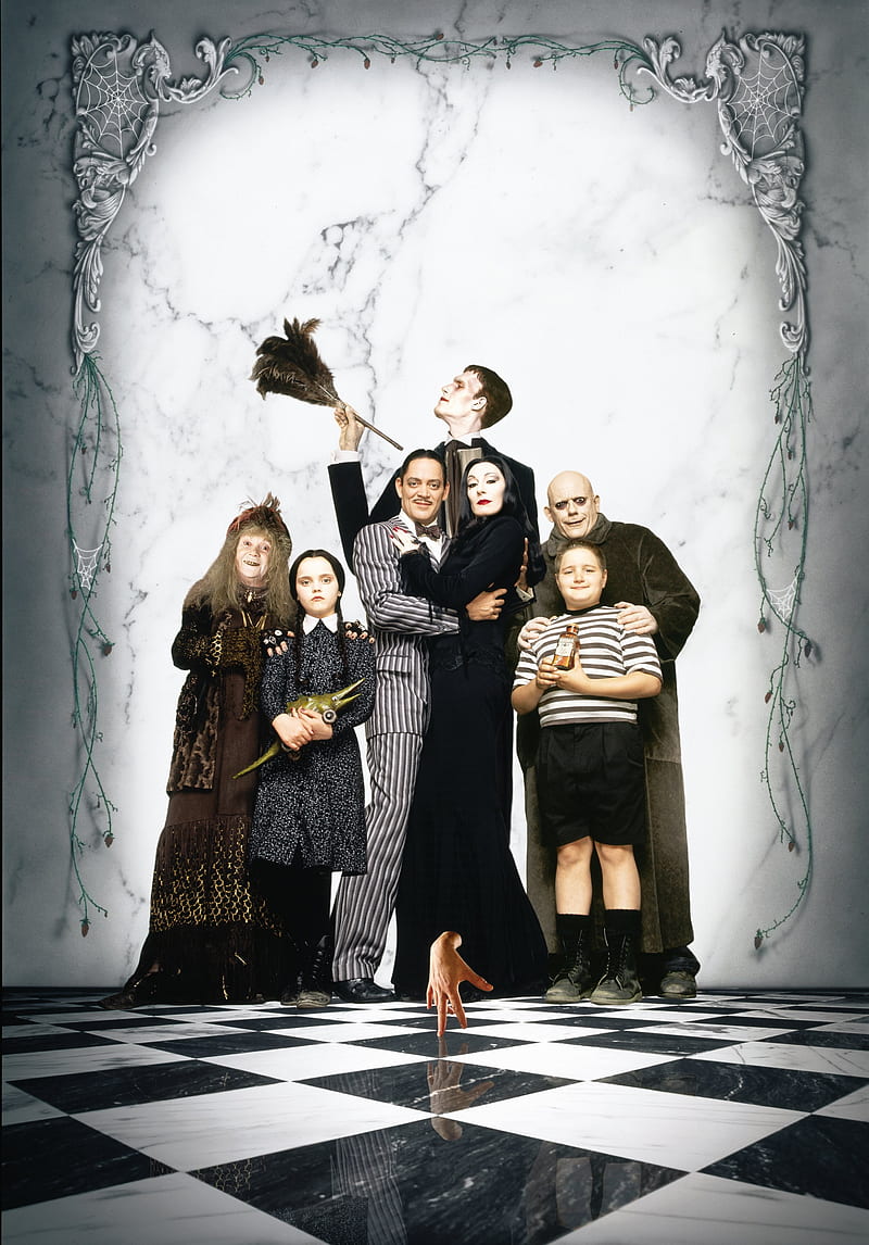 Film posters, family, The Addams Family, hands, movies, wednesday addams, HD phone wallpaper