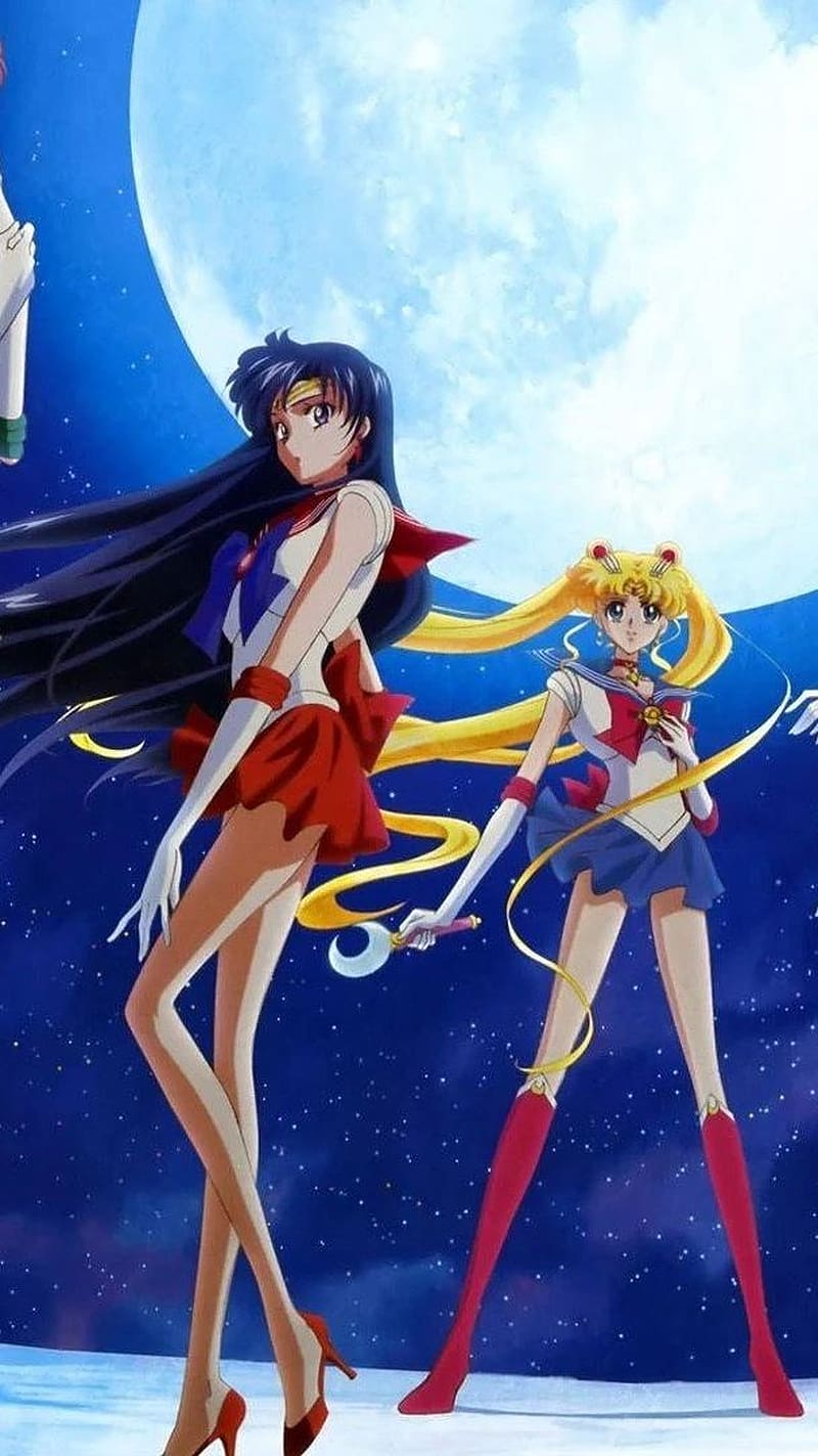 Sailor Moon, anime, magical girl, 90s, childhood, nostalgia, usagi tsukino, HD phone wallpaper