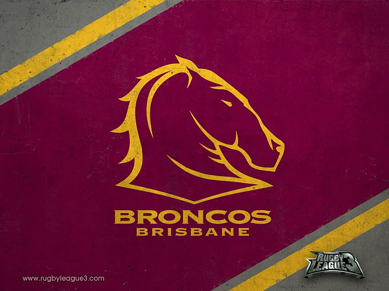 brisbane broncos, maroon, logo, horse, HD wallpaper