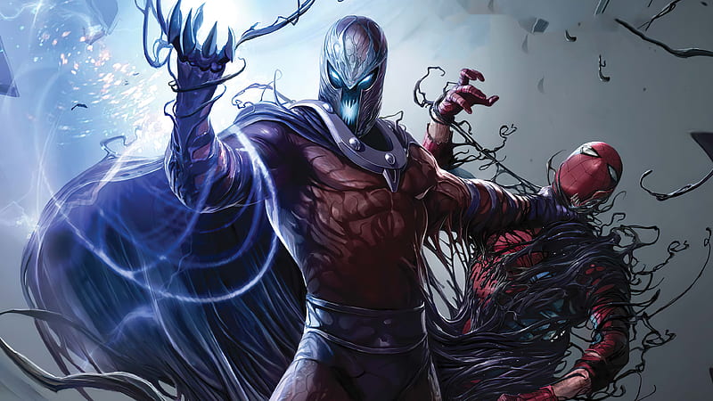 Venomzied Magneto, magneto, titans, superheroes, artwork, HD wallpaper