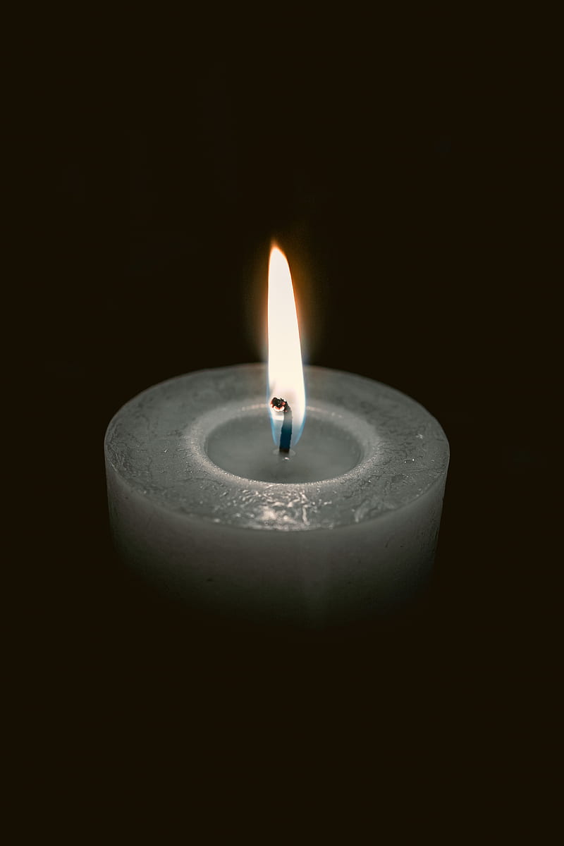 candle, fire, dark, HD phone wallpaper