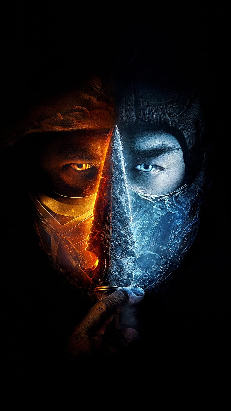 Mortal Kombat 2021, dark, dragon, face, fire, fire and ice, game, ice,  mortal, HD phone wallpaper | Peakpx