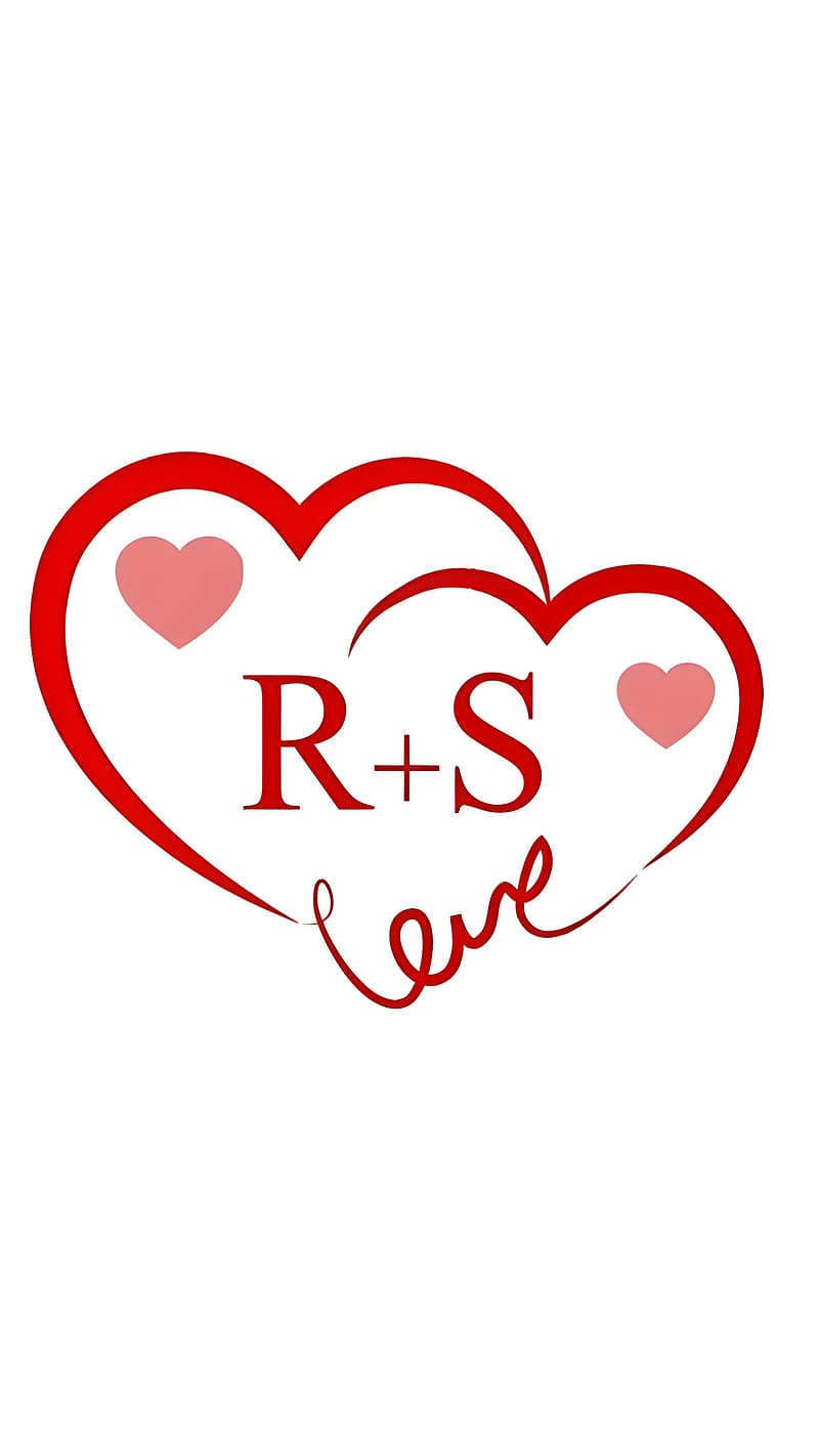 R S Love, love red, love r s, letter r s, HD phone wallpaper