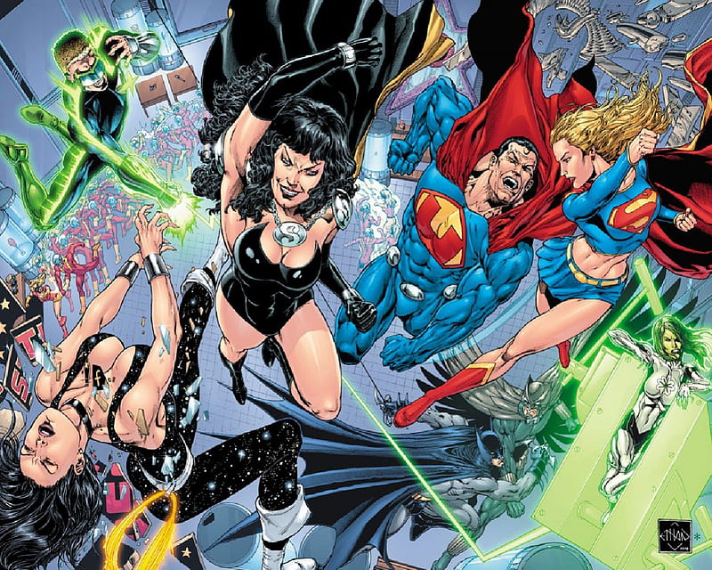JLA VS CSA, Batman, Owlman, Wonderwoman, Supergirl, Ultraman, Superwoman,  HD wallpaper | Peakpx