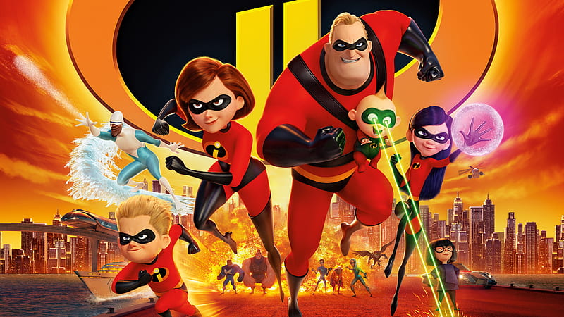 Incredibles 2 10k, the-incredibles-2, 2018-movies, movies, animated-movies, HD wallpaper