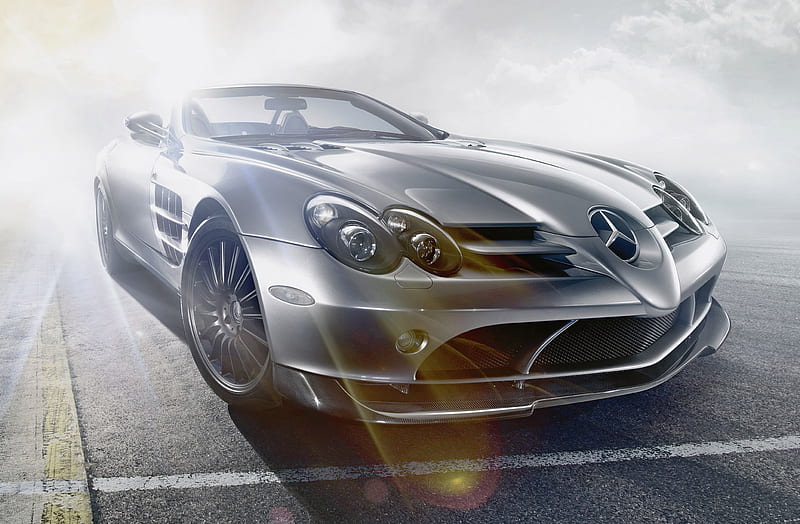 Mercedes Benz SLR, mercedes-benz slr mclaren, mclaren, slr, mercedes benz, roadster, HD wallpaper