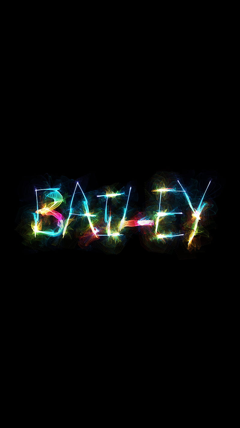 4K free download | Bailey, Flame names, Name, human, name design