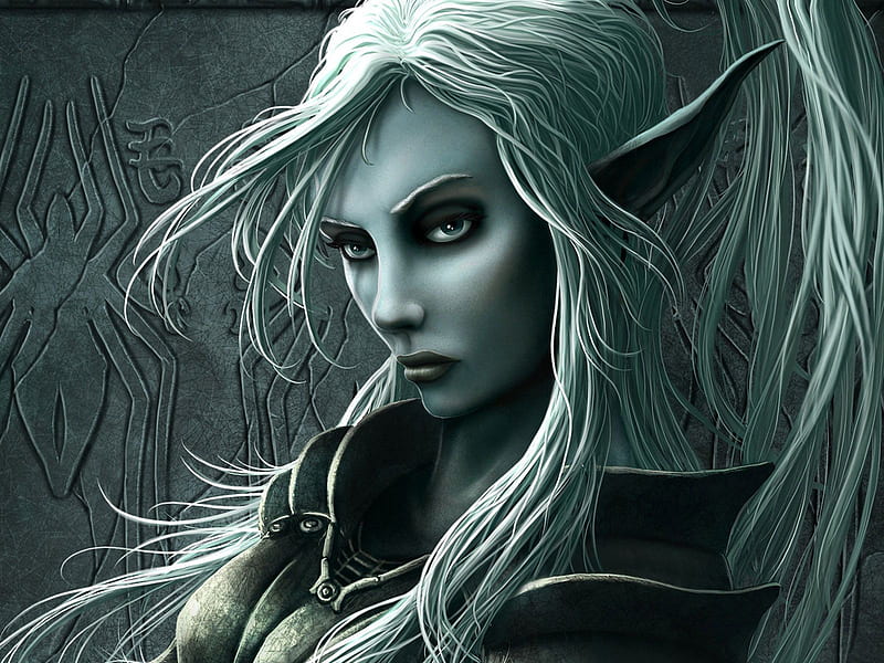 DarkElf Female, pretty, female, spider, darkelf, HD wallpaper DarkElf Female, pretty, female, spider, darkelf, HD wallpaper