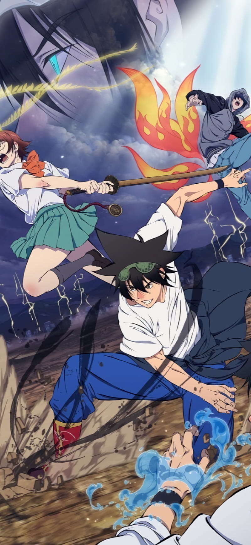 The god of hi school, anime, cool, fight, fight scene, friends, group, mori  jin, HD phone wallpaper | Peakpx