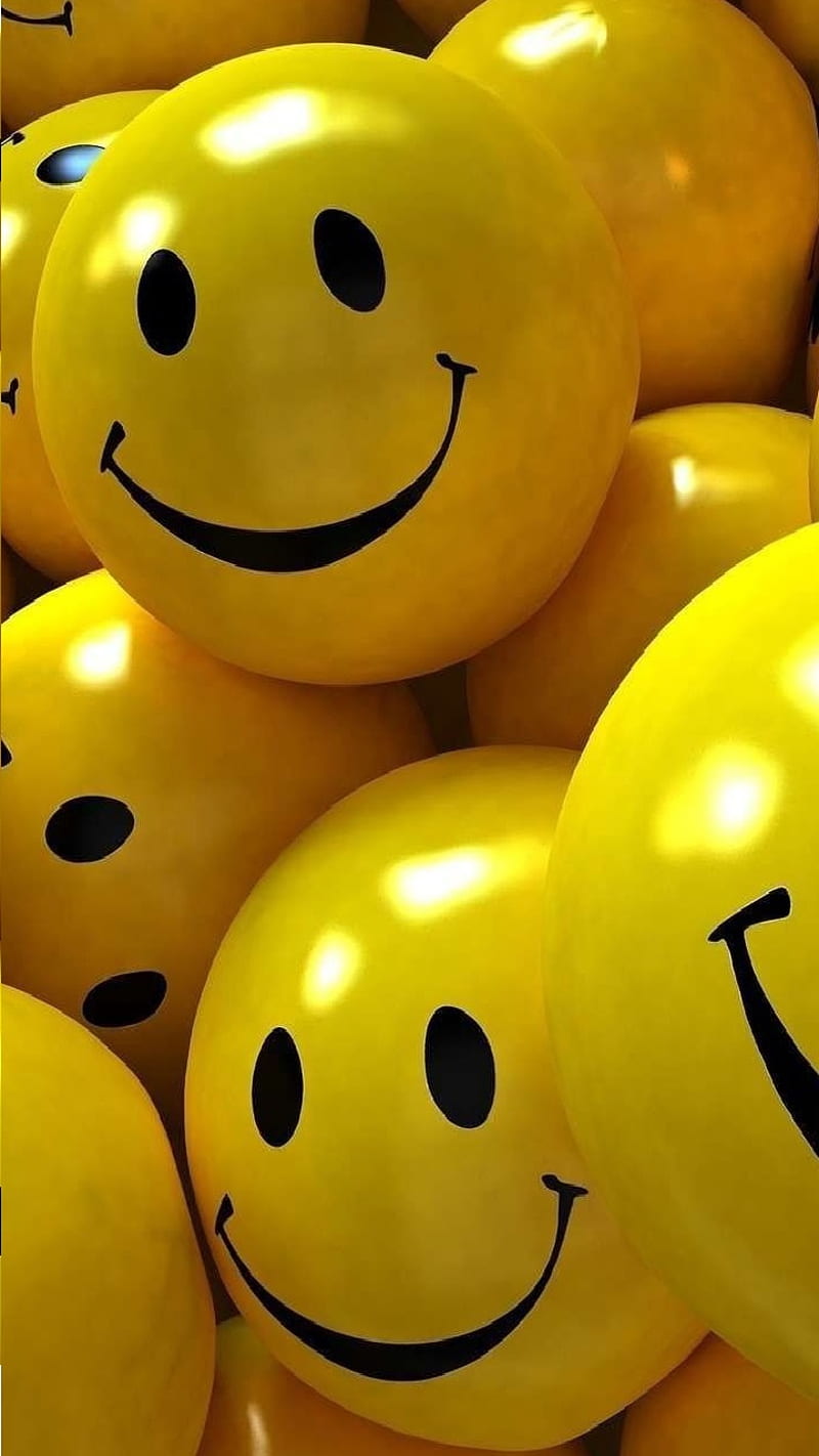 Smile, happy, emoji, friendly, HD phone wallpaper