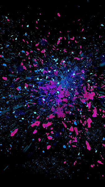 Pink and blue explosión Wallpaper 8k HD ID:3482