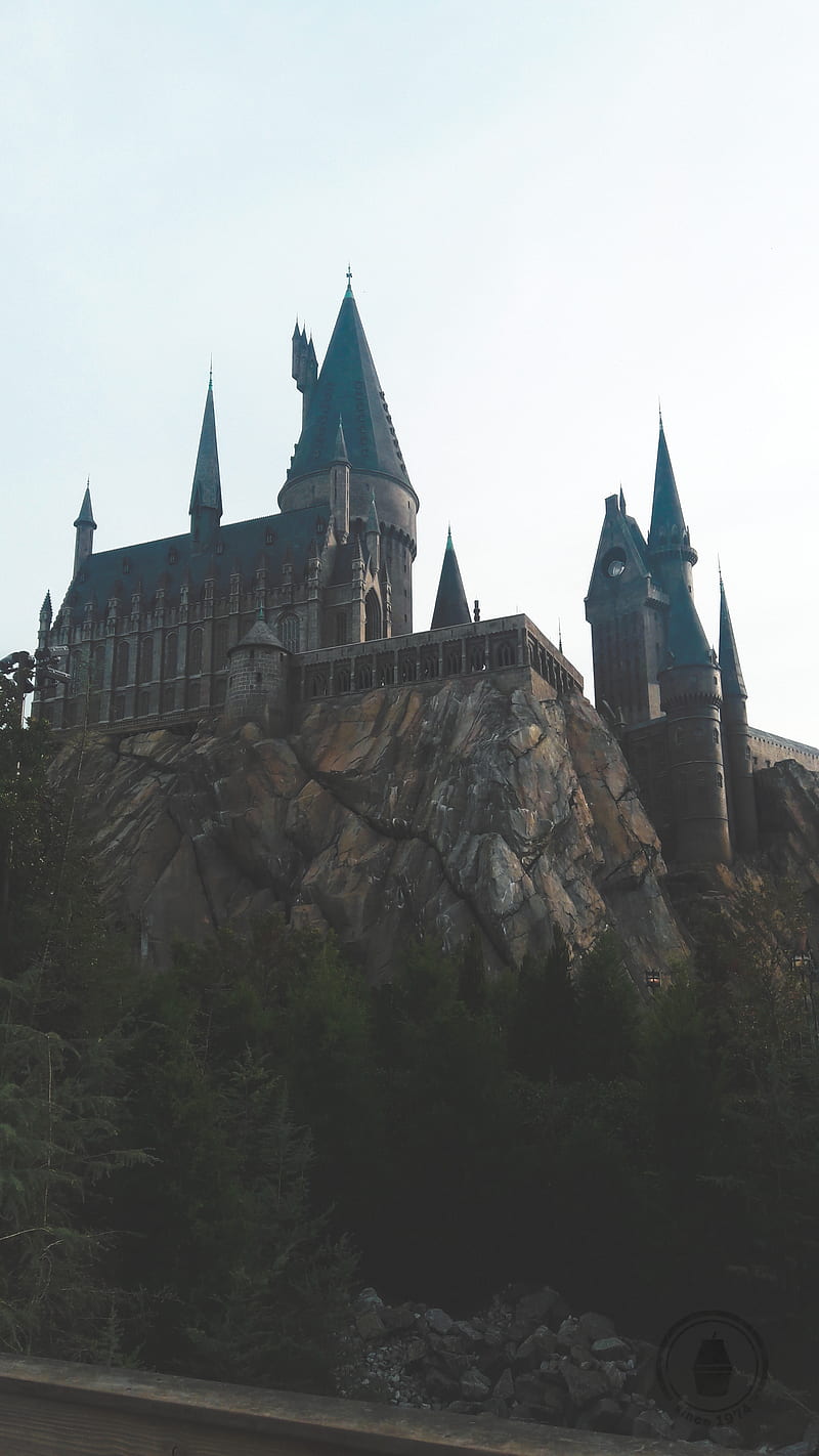 Hogwarts, castle, day, granger, harry potter, hp, potter universal studios, theme, universal, weasley, HD phone wallpaper