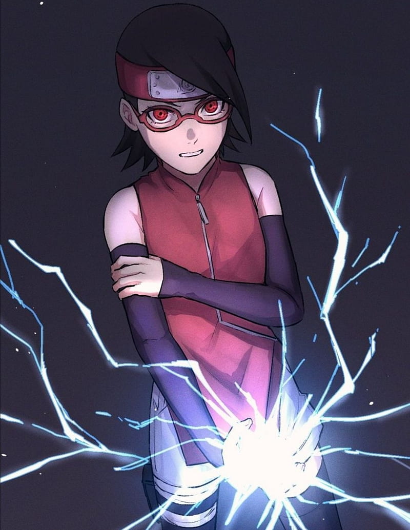 wallpaper of sarada i made  rBoruto