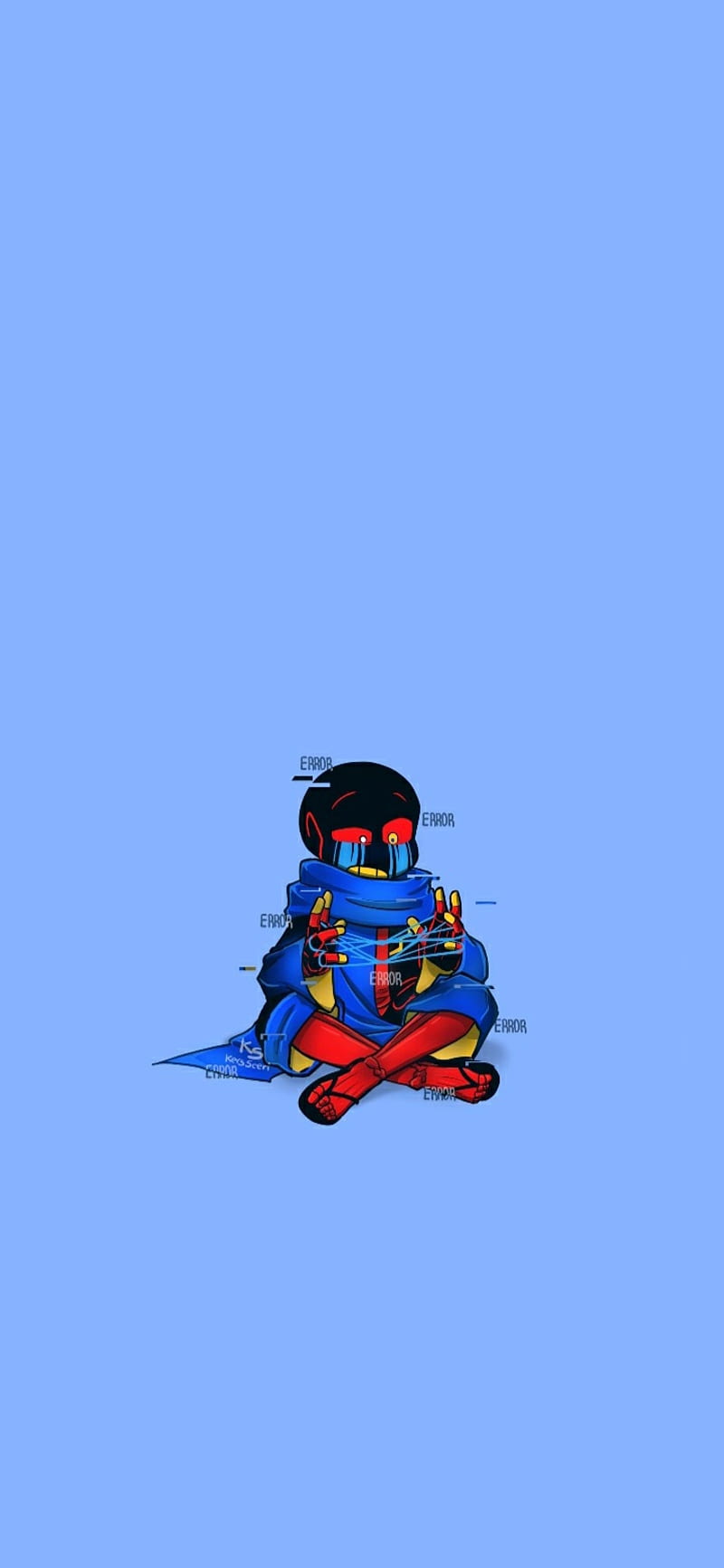 Omni 404 Sans glitch, blue, error404 sans, monster, red, umdertale,  undertale au, HD phone wallpaper