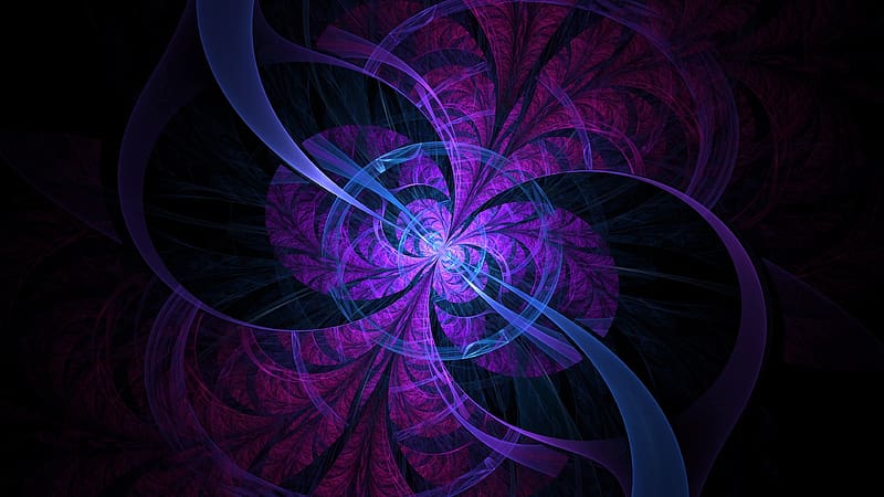 Abstract, Fractal, Purple, HD wallpaper | Peakpx