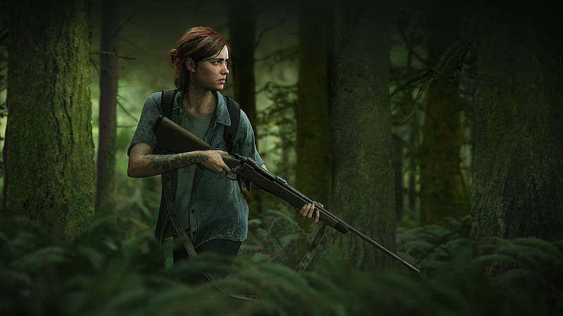 the last of us part ii, ellie, jungle, Games, HD wallpaper