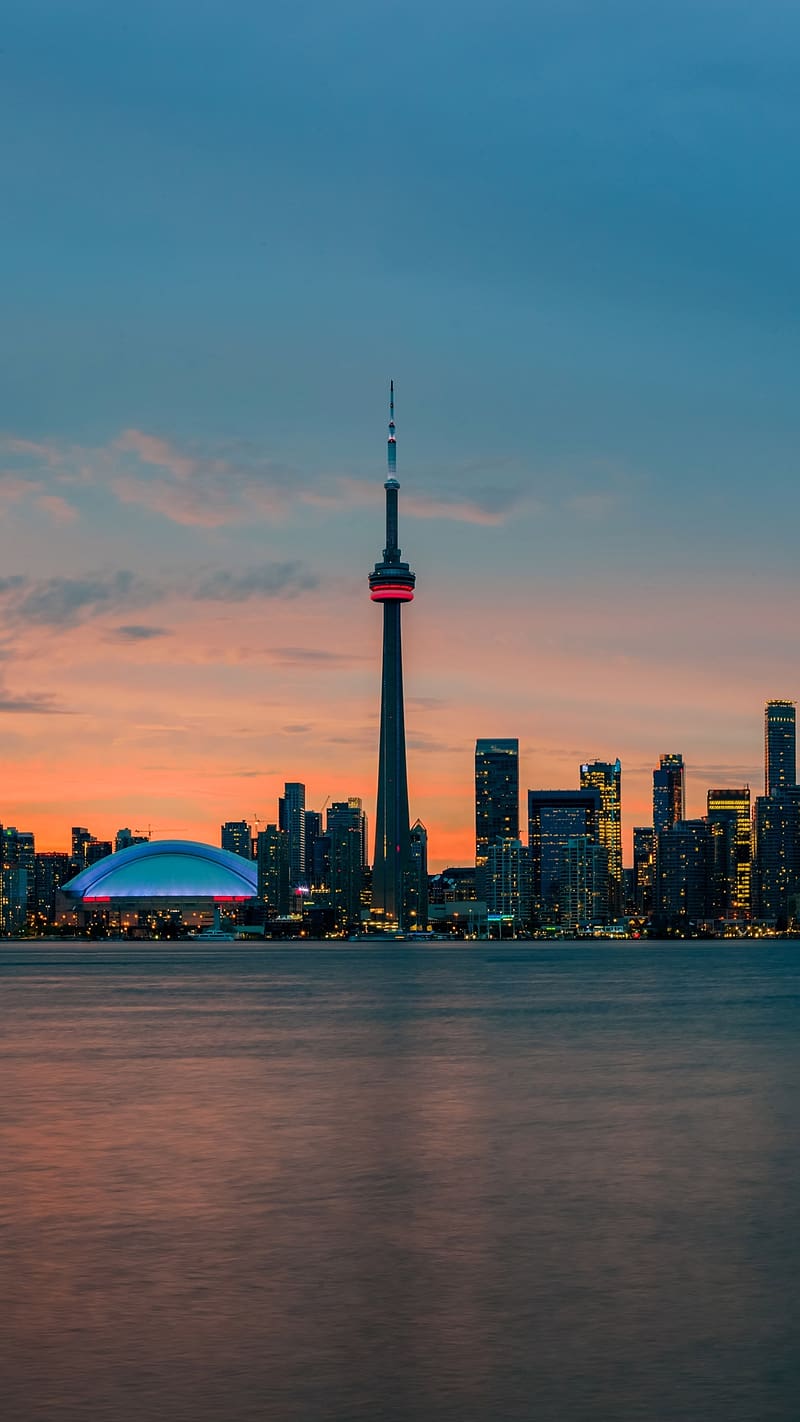 Cities, Sky, City, Skyscraper, Building, Canada, Toronto, HD phone wallpaper
