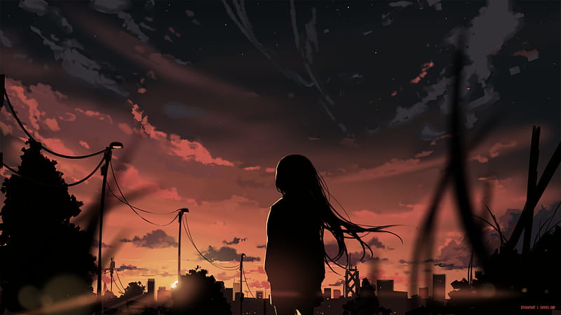 Anime Sunset  Top Anime Sunset Background  Anime Sunset Anime Aesthetic  Sunset HD wallpaper  Pxfuel