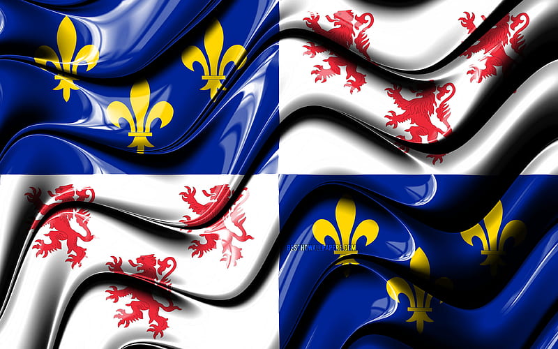 Picardy flag Provinces of France, administrative districts, Flag of Picardy, 3D art, Picardy, french provinces, Picardy 3D flag, France, Europe, HD wallpaper
