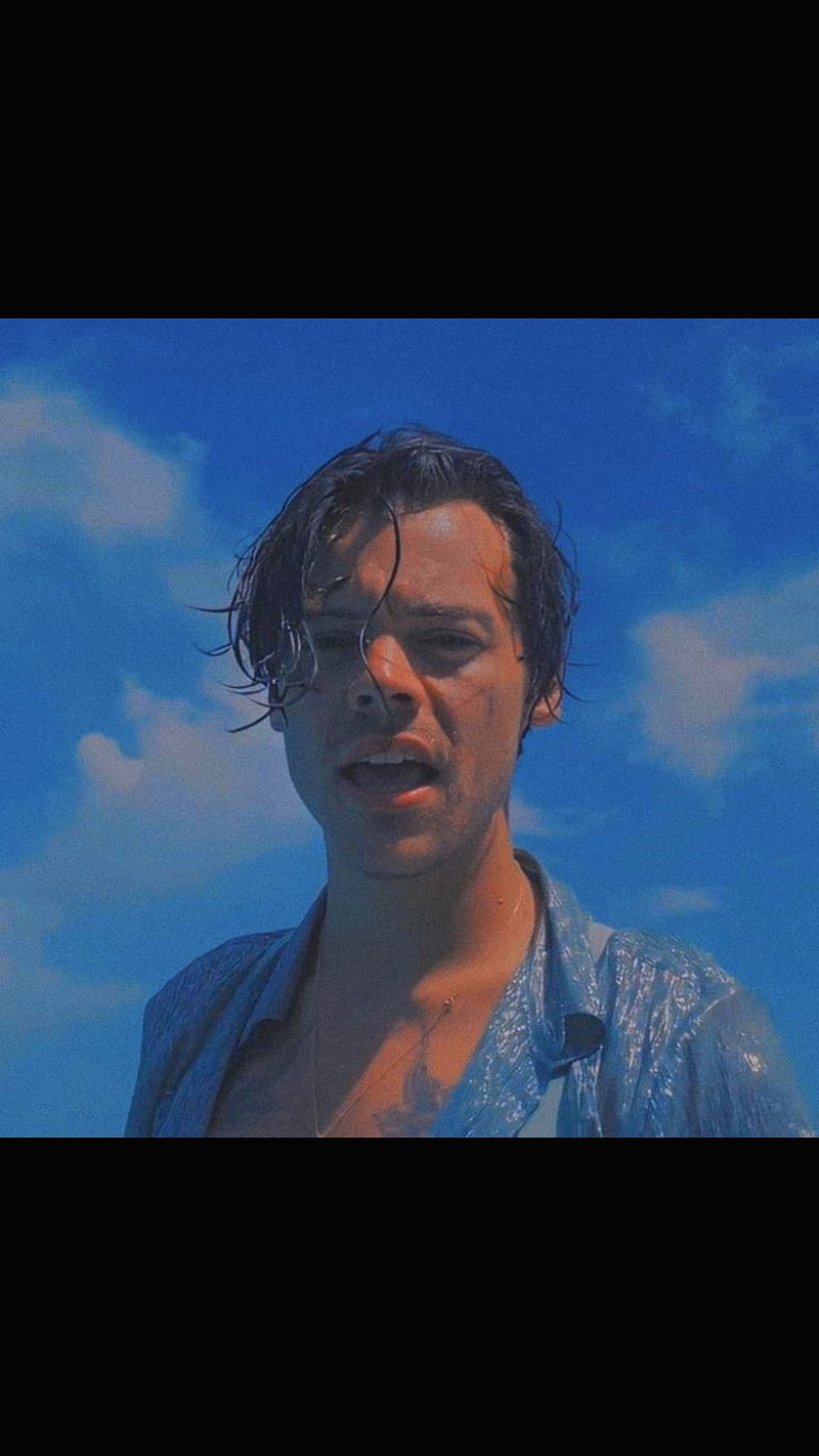 Harry Styles Blue, adore you, falling, harry styles, indie, lights up, watermelon sugar, HD phone wallpaper