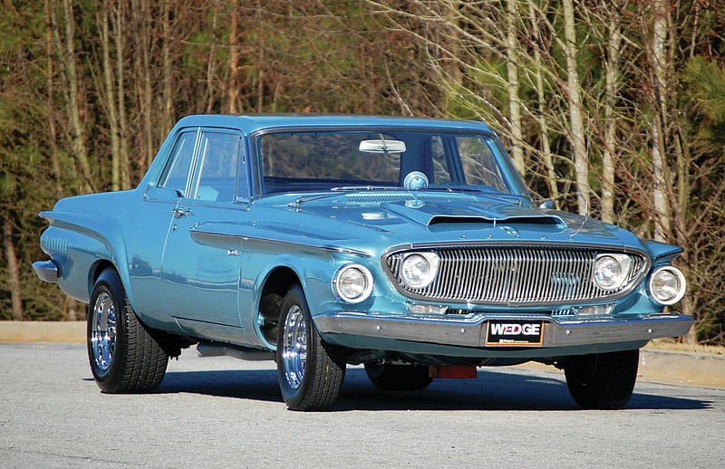1962-Dodge-Dart, Classic, Muscle Car, Blue, 1962, HD wallpaper
