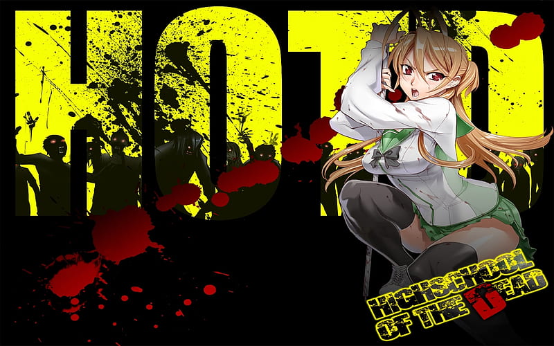 Hotd Anime GIF  HOTD Anime Highschool Of The Dead  Discover  Share GIFs
