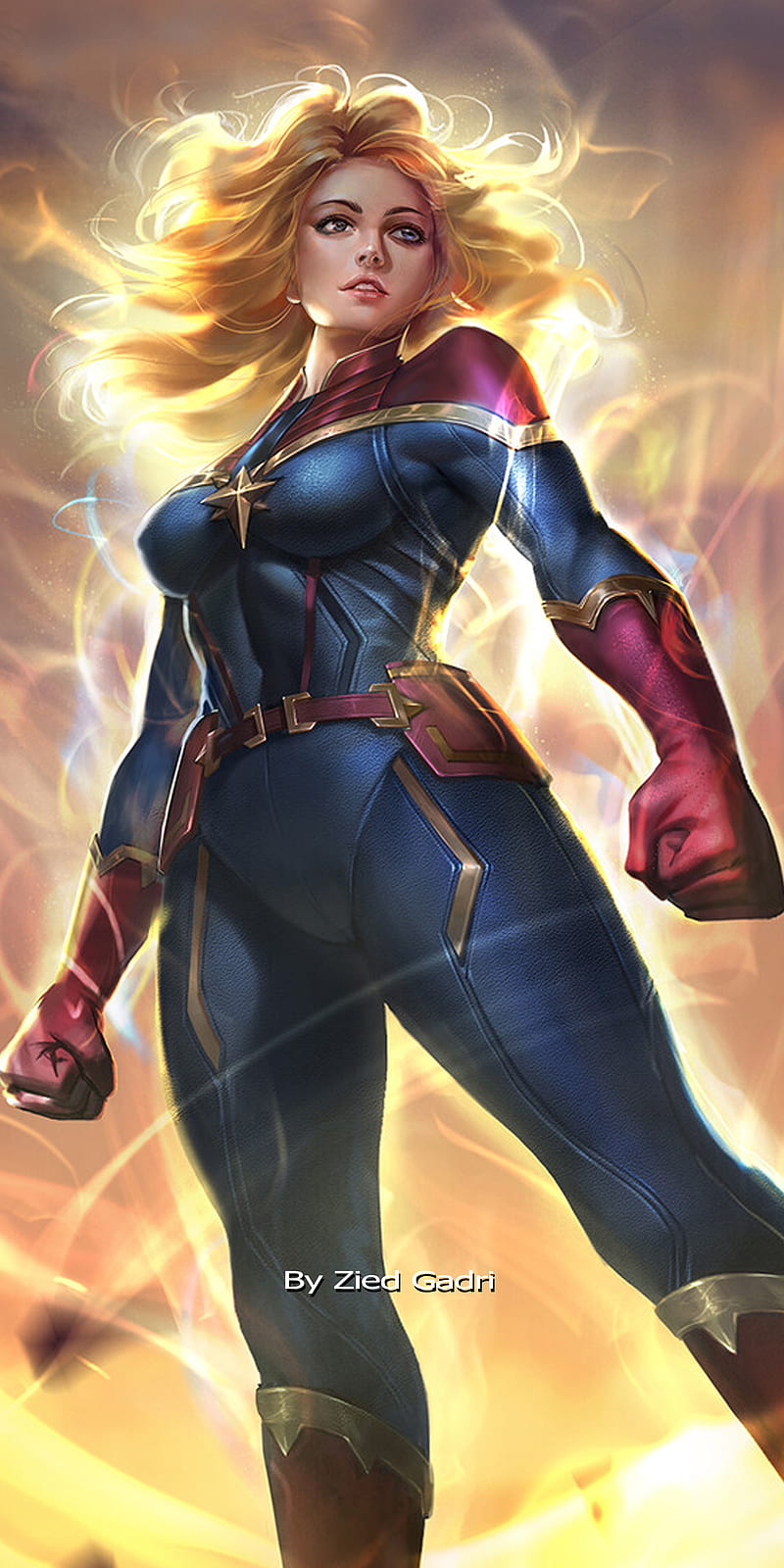 Captain marvel, comics, hero, heroine, super power, HD phone wallpaper |  Peakpx