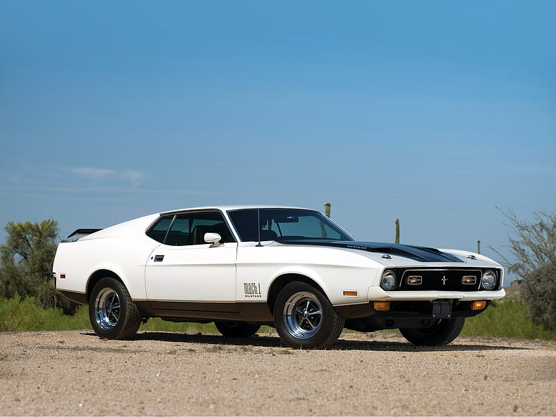1971 Ford Mustang Mach 1, 1st Gen, Coupe, V8, car, HD wallpaper