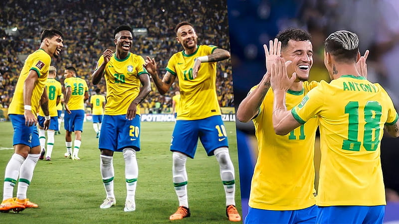 Brazil SAMBA Skills is BACK 2022 - Neymar, Vinicius Jr, Antony, Dani Alves, Coutinho, Brazil Team 2022, HD wallpaper