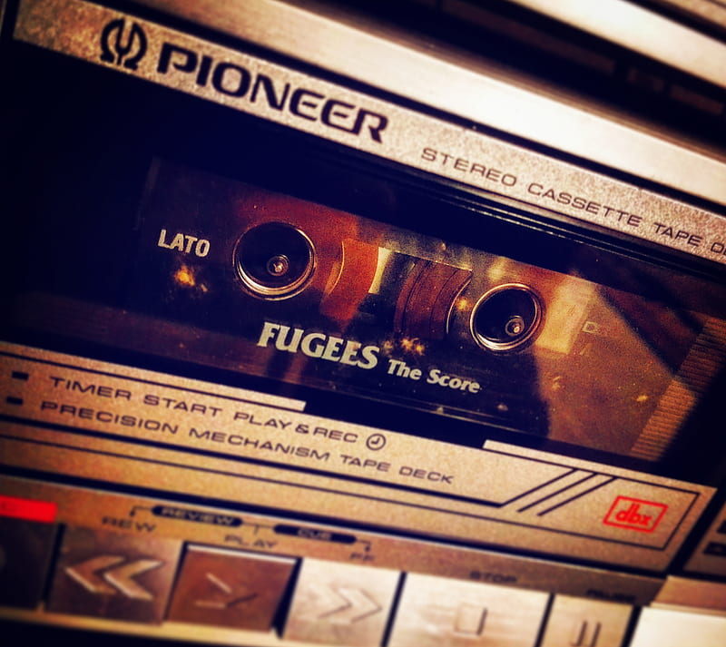 cassette, fugees, music, oldie, pioneer, the score, vintage, HD wallpaper