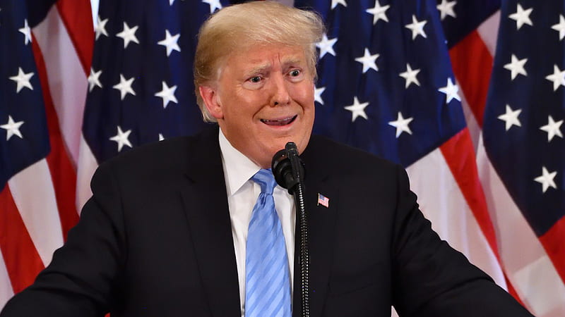Hilarious Donald Trump Facial Expression, HD wallpaper