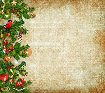 Vintage Christmas, decoration, grunge, merry, HD wallpaper | Peakpx