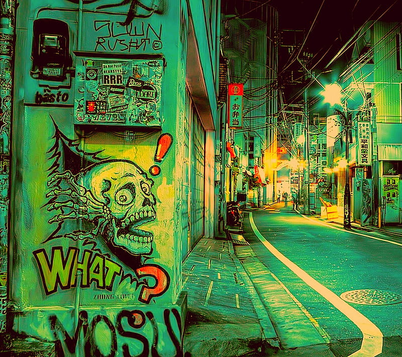 Green City, art, street, tokyo, HD wallpaper
