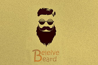 Beleive Beard Art, attitude, beard, cartoon, iphone, latest, lockscreen,  love, HD wallpaper | Peakpx